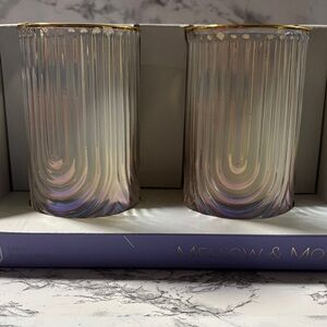 Mellow & Modern Iridescent Glass Tumblers - Set of 2